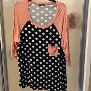 Polka Dot Pocket Shirt